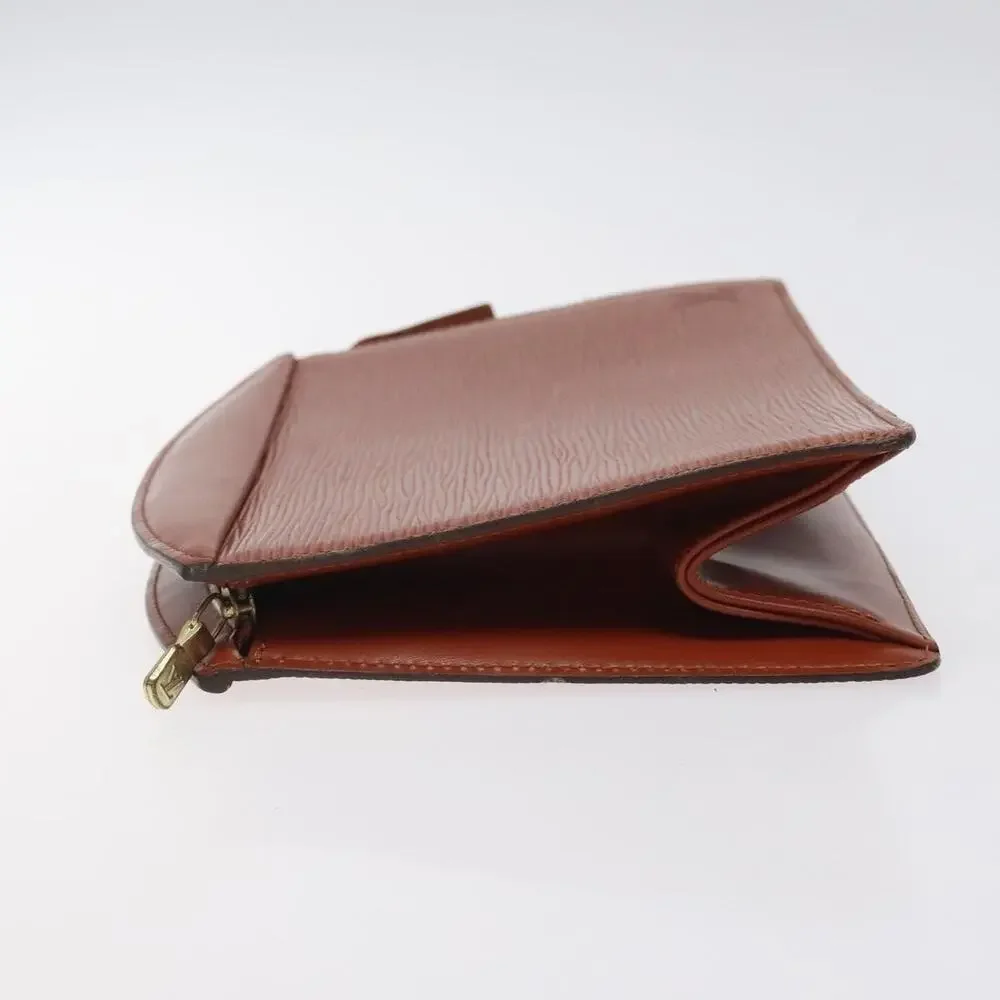Louis Vuitton Epi Trousse Crete Pouch Brown